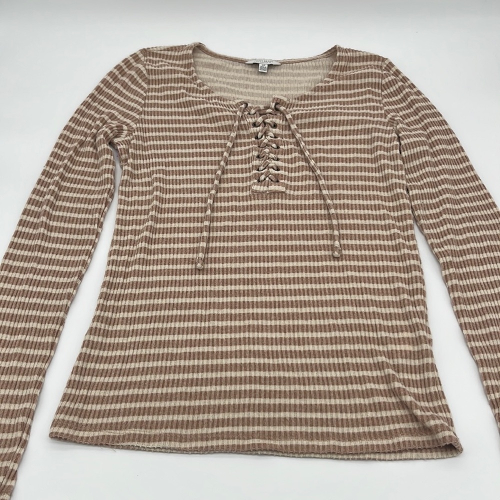 Lucky Brand Lace Up Top